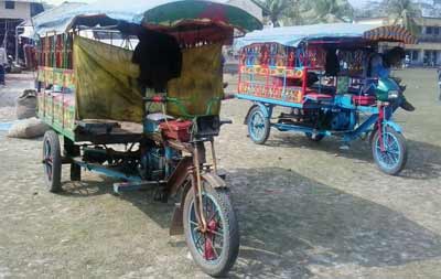বামনায় রেজিস্ট্রেশনবিহীন যান বৃদ্ধি