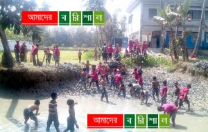 বামনায় পাঠদান রেখে শিশু শিক্ষার্থীদের দিয়ে মাটি খনন