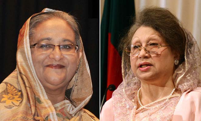 sheikh-hasina-khaleda-zia-bangladesh শেখ হাসিনা খালেদা জিয়া