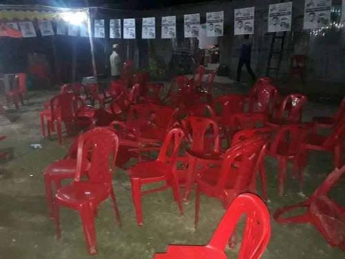 বামনায় প্রার্থীর বাড়িতে হাতবোমা নিক্ষেপ, আ.লীগ অফিসে অগ্নিসংযোগ