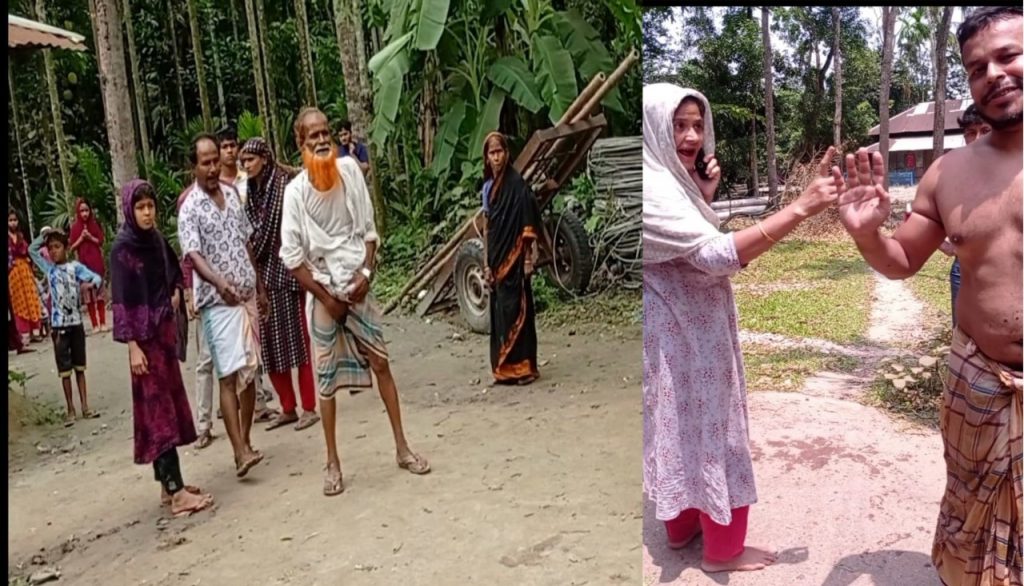 লালমোহনে নারীদেরকে দিয়ে জমি ও পুকুর দখলের চেষ্টার অভিযোগ