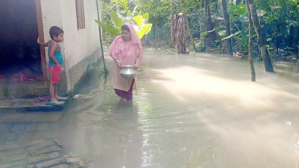 পিরোজপুরে নদ-নদীর পানি বৃদ্ধি, শতাধিক গ্রাম প্লাবিত