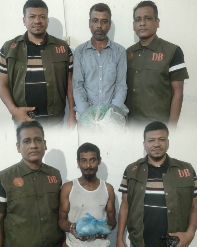 রাজাপুরে ডিবি পুলিশের পৃথক অভিযানে ৭৫০ গ্রাম গাঁজাসহ দুই মাদক কারবারি গ্রেফতার