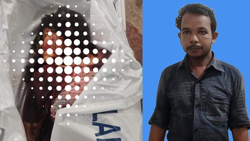 বাউফলে স্ত্রীকে গলা কেটে হত্যা, থানায় আত্মসমর্পণ স্বামীর