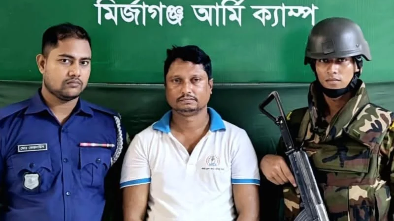 চাঁদাবাজি ও মাদক ব্যবসায়ের অভিযোগে গ্রেপ্তার বিএনপি সভাপতির ছেলে