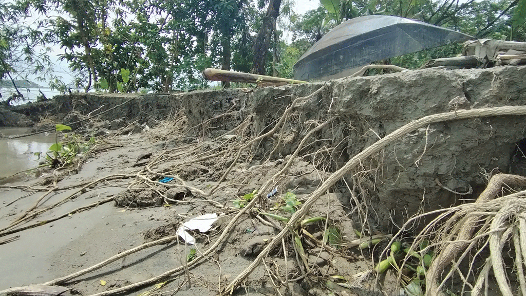 সুগন্ধা ভাঙছে দশ গ্রাম নিয়ে, বসতবাড়ি হারাচ্ছে মানুষ