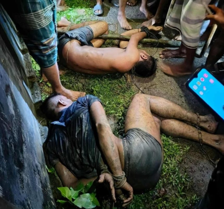 বাউফলে ডাকাতির অভিযোগে দুজনকে জনতার পিটুনি, নিহত ১