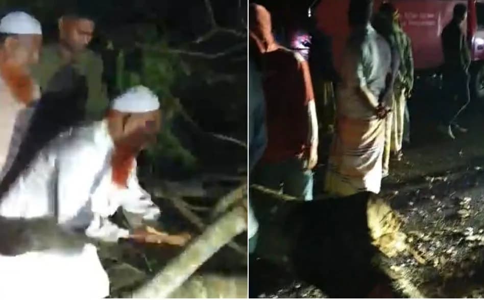 ঢাকা-বরিশাল মহাসড়কে শিকারপুর ব্রিজ এলাকায় গাছ ফেলে তিন ঘণ্টা অবরোধ ঢাকা-বরিশাল মহাসড়কে শিকারপুর ব্রিজ এলাকায় গাছ ফেলে তিন ঘণ্টা অবরোধ