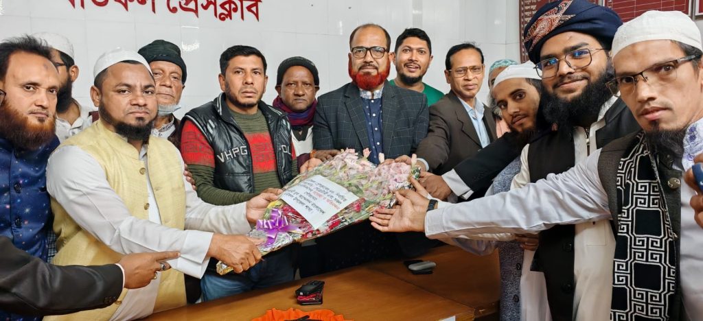 বাউফল প্রেসক্লাবের নবনির্বাচিত কমিটির সঙ্গে ইসলামী যুব আন্দোলনের শুভেচ্ছা বিনিময়