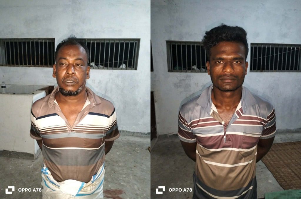 হিজলায় পুলিশের অভিযানে ২ মাদ*ক কারবারি গ্রে*ফতার