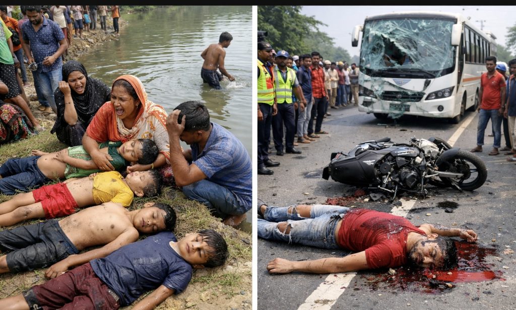 বাউফলে ঈদ ছুটিতে পানিতে ডুবে ৪, সড়কে নিহত ১