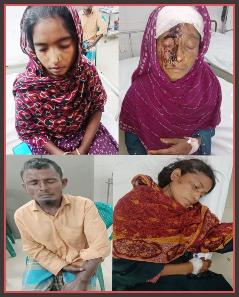 মেহেন্দিগঞ্জে যৌতুকের প্রতিবাদ করায় শ্বশুর-শাশুড়ি সহ ৪ জনকে কুপিয়ে জখমের অভিযোগ