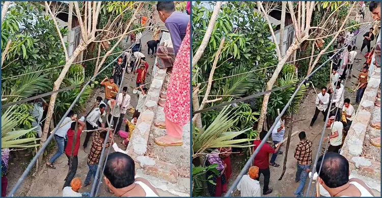 ভোলায় জমির বিরোধ নিয়ে সালিশ-বৈঠকে সংঘর্ষ, নারীসহ আহত ১৫