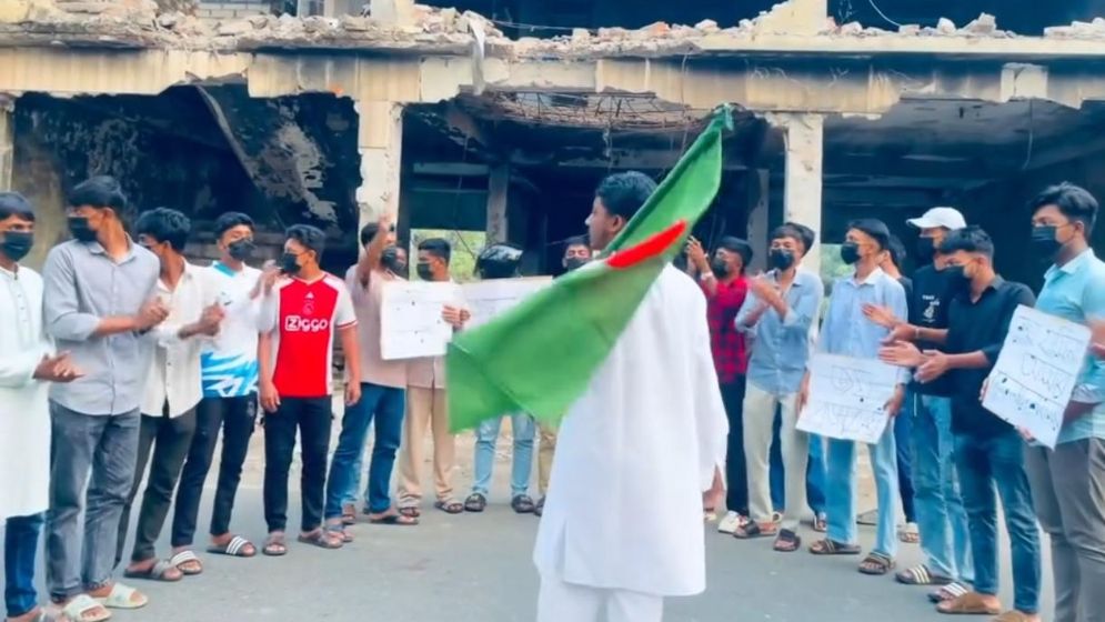 ভোলায় ছাত্রলীগের ঝটিকা মিছিল