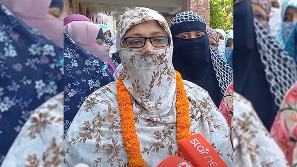মুক্তি পেয়ে যা বললেন ভোলার জামায়াতের সেই নারী কর্মী
