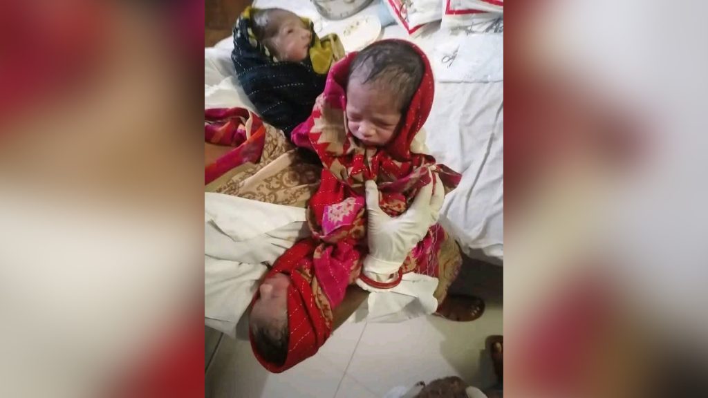 নেছারাবাদে একসঙ্গে তিন কন্যার জন্ম, আনন্দের সঙ্গে দুশ্চিন্তায় পরিবার