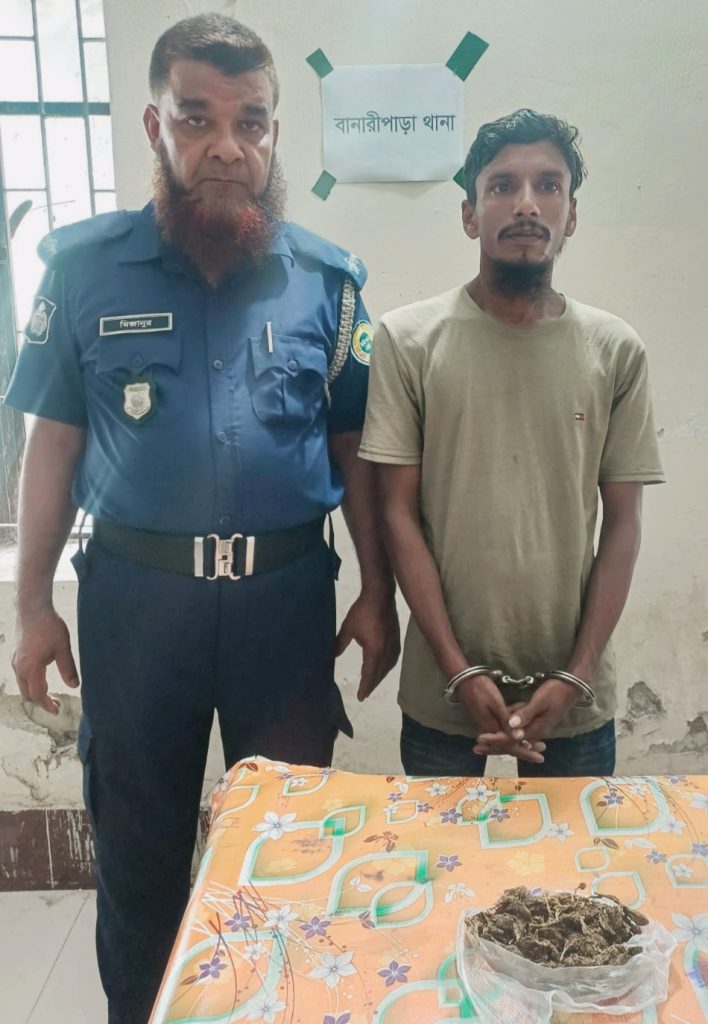 বানারীপাড়ায় গাঁজাসহ মাদক কারবারি গ্রেপ্তার