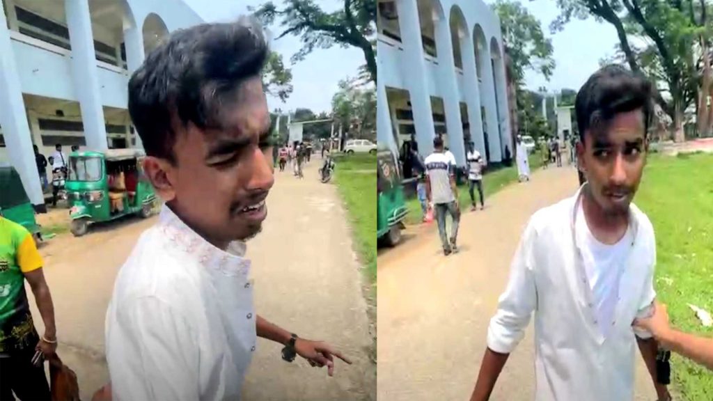 থানায় রক্ষা পাওয়া বৈষম্যবিরোধী নেতা মাহাদী মার খেলেন ডিসি অফিসে