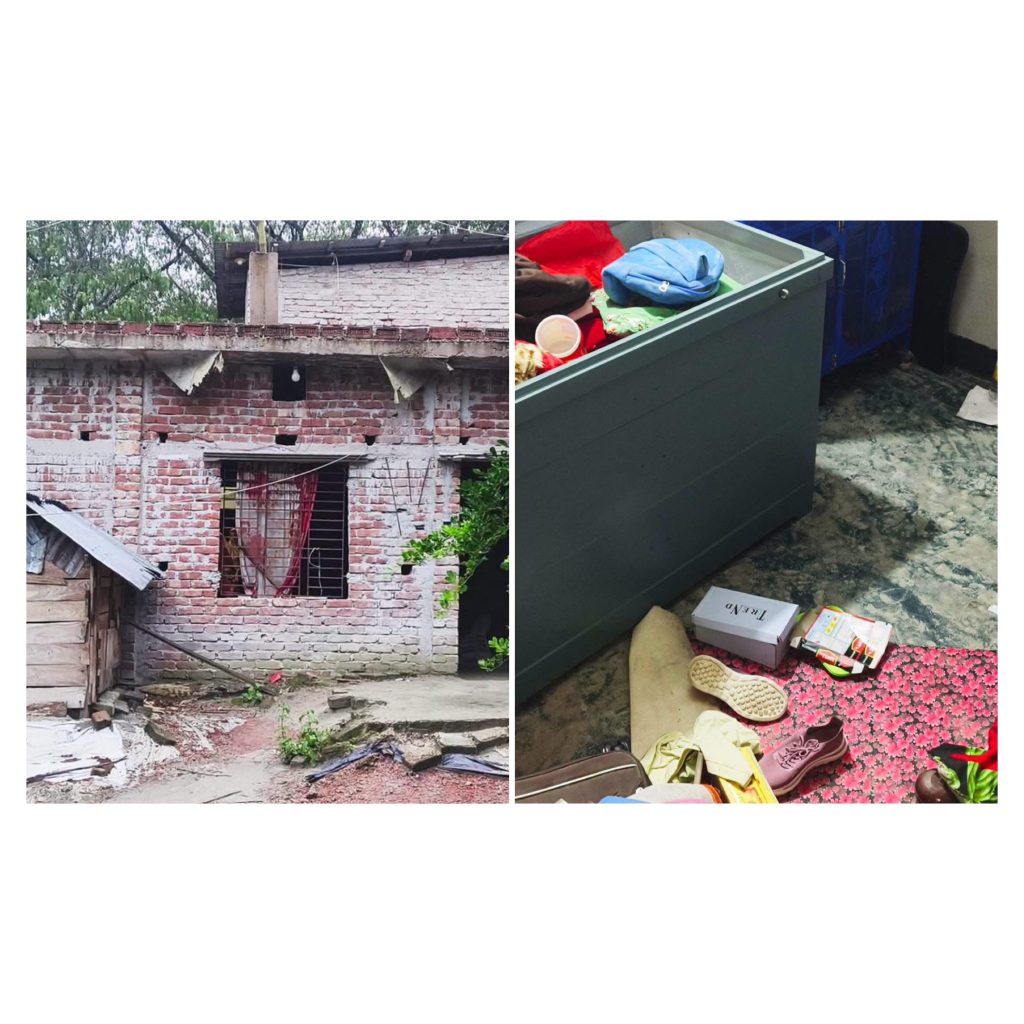 বাবুগঞ্জে নির্মাণাধীন বাড়িতে ডাকাতি, অস্ত্রের মুখে জিম্মি করে নগদ টাকা-স্বর্ণালংকার লুট।