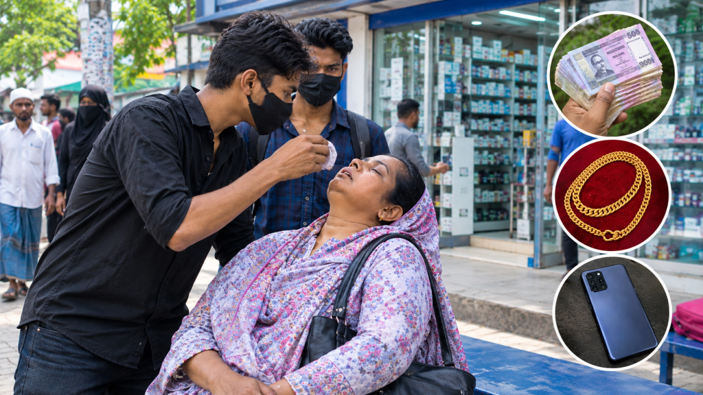 মেহেন্দিগঞ্জে ‘শয়তানের নিশ্বাস’ দিয়ে নারীকে অচেতন করে টাকা-স্বর্ণ-ফোন ছিনতাই